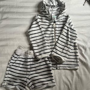 adorable kids boys striped beach set